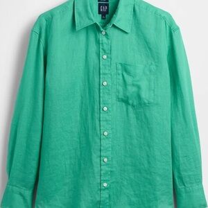 GAP boyfriend shirt 100% linen